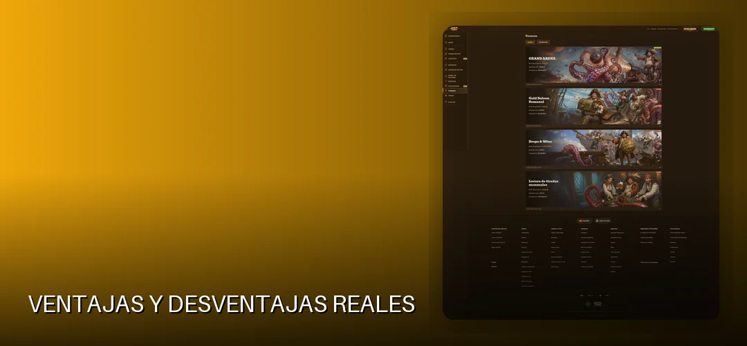 Ventajas y desventajas reales